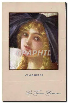 Bilhete postal antigo Fantasia Ilustrador Dupuis L'Alsacienne