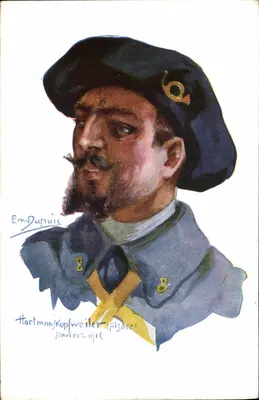 Retrato de um soldado — Hartmannkopfweiler, Alsace — En-Dupuis, No 8