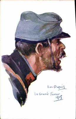 Retrato de soldado — La Gruric Fevereiro — Editor Paris Color, n° 162