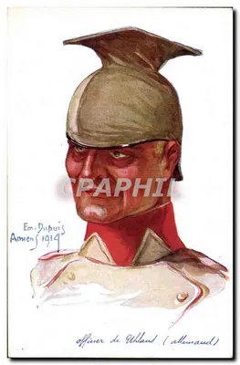 Oficial alemão — 1914 — Em. Dupuis, Amiens
