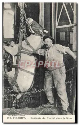 Descente du Cheval dans la Mine — Lib Giroud, Firminy — n°815