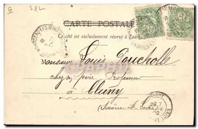 Montceau-les-Mines - Puits Maugrand - Descente des Mineurs — G. Codré, éditeur — Verso
