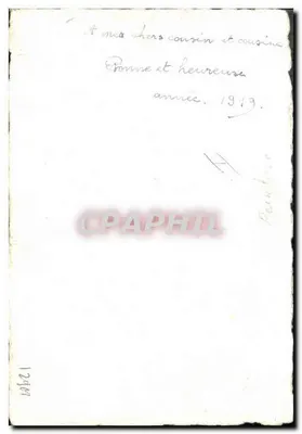 Cerejas — pintura aquarelada — H. Diemberg, 1919 — Verso