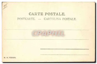 Três personagens em traje de cena — editor M. M. Vienne, n° III — Verso