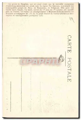 Dargilan — A Igreja — Gruta Subterrânea — Verso