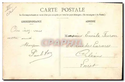 St-NAZAIRE — Le Cuirassé « Amiral-Aube » s'apprêtant à sortir — Collection Delaveau, St-Nazaire — Verso
