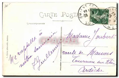Amiens — Hotel della Prefettura — L. Caron, fot.-edit., Amiens — Verso