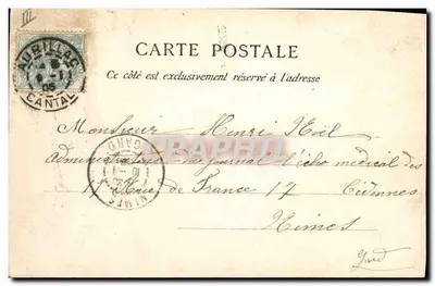 Aurillac — A Prefeitura — A Auvergne pitoresca — Verso