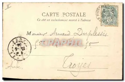 Auxerre — A Prefeitura (fachada leste) — B.F. Paris — Verso