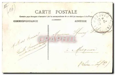 Angoulême — Retrato de criança e vista do teatro — N.G. Depositado — Verso