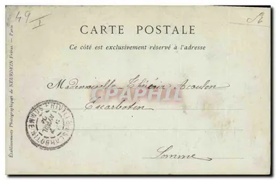 Angers — A Prefeitura, Arcos Romanos, descobertos em 1836 — No. Boisnard, Coleções ND Phot — Verso