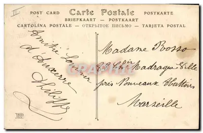 Auxerre — A Prefeitura, antigo Palácio Episcopal — ND. Fot. — Toulout, editor — n° 86 — Verso
