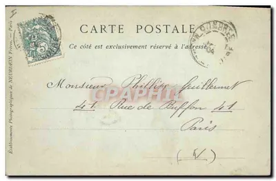 Angers — A Prefeitura, Arcadas Romanas descobertas em 1836 — Coleção ND Phot — Verso