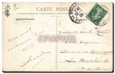 Czapka z kraju Païmpol, Tréguier, Guingamp, Lanvollon — 1025 — wydawca Breizh — Rewers