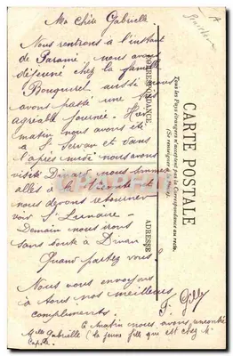 PLOUGASTEL — Rodzina w strojach krajobrazowych — LL. — Rewers