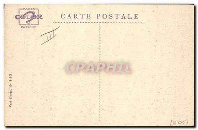 Espanha — Homem segurando uma espada no meio de moedas de ouro — Éditeur Paris Color, n° 113 — Verso