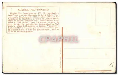 Bilhete postal antigo Fantasia Ilustrador Vallet Kleber Militaria — Verso
