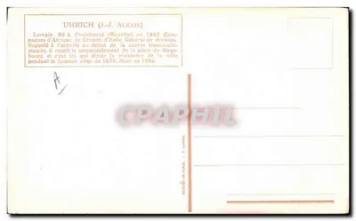 Bilhete postal antigo Fantasia Ilustrador Vallet Uhrich Militaria — Verso