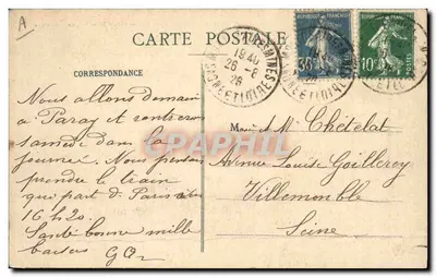 Montceau-les-Mines — Les Compresseurs d'Air et Station Électrique — Éditeur : Magasin Reims — Achterkant