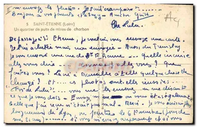 Saint-Étienne (Loire) — Dzielnica kopalni węgla — Lafond — Rewers