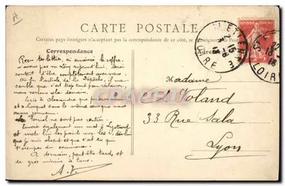 Saint-Étienne (Loire) - Poço Chatelus — B.F., PARIS — Verso