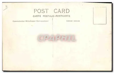 Minera y edificios industriales — paisaje montañoso — tarjeta postal anónima — Reverso