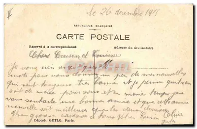 Carpinteiro ornado de flores — Melhor Ano — Depositado GUYLO, Paris — Verso