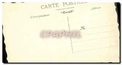 Paisagem com flores — 'Estou pensando em Você' — Carta postal 'Osseb' — Verso