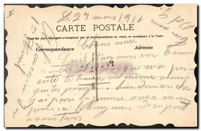 Flores y pez — Souvenir d'Avril — Tarjeta postal — Reverso