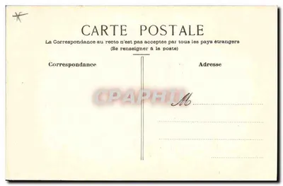 Pássaro colorido — desenho a cor — carta postal — Verso