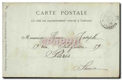 Angoulême — O Palácio de Justiça — Librairie Barrau — Verso
