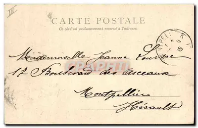 Amiral Charner — Navio de guerra — Paris, 1933 — Verso