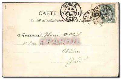 Aurillac — A Prefeitura — A Auvergne pitoresca — Verso