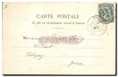 Hotel da Prefeitura em Aurillac — A Auvergne ilustrada — Fototipia Castané, Aurillac — Verso