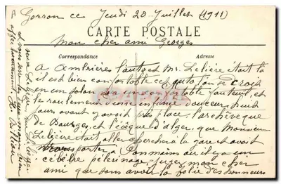Młoda dziewczyna z Auray — Kolekcja Villard, Quimper — nr 1016 — Rewers