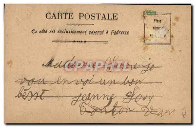 Cavaliere militare — 1904 — L. Vallet, 'Le mie Carte Postali' — Verso