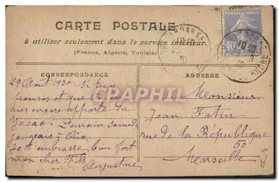 Cavaleiro militar — Equitação — Outrora, Mes Contes Postales — Verso