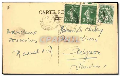Decazeville — Eksploatacja węgla na otwartej kopalni — Wydawnictwo Librairie M.M. Verdier — Rewers