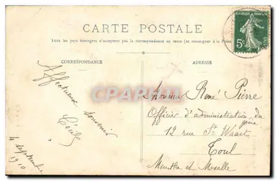 Vale do Fim do Mundo — Torre do Castelo de Roquefort e Castelo de Jacournassy — Edições Matisse, 14, rue de la République — Verso