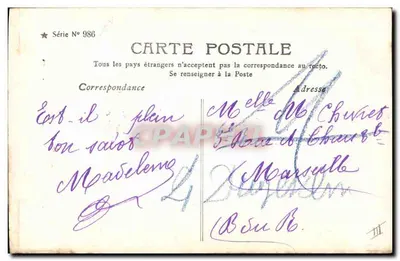 Pescador nevado — con juguete — J. NORMAND - Fot. — Reverso