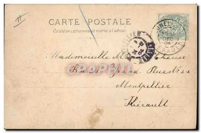 Navidad — Papá Noel y niños — H. Manuël, París, n° 106/2 — Reverso