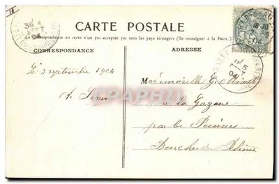 Bar-sur-Aube — O Palácio de Justiça — (G.L.) — Verso