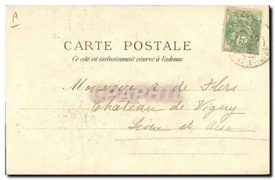 Bouvet — Cuirassé d'Escadre à 4 Tourelles, 14.000 chevaux — Collection Villard, Quimper — Verso