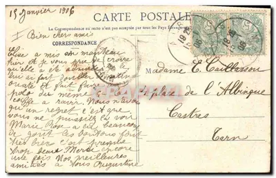 ALBI - Les Lices i Prefektura — F. Franlier, księgarz — Cliché Prompt, Albi — Rewers