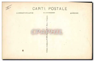 Avignone - Via Viala — Uffici, Giardino e Hotel della Prefettura di Vaucluse — Editore IDEALE M.F.B. — Verso