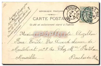 Brignoles - Zamek St. Louis z XIII wieku — wydawca: Boucyp & Lacour, n°1412 — Rewers