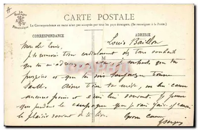 Mulher bretona segurando um gato — Coleção A. Waron, St-Brièue — n° 1123 — Verso