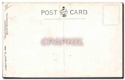 The London Scottish — Soldados em uniforme de campanha — Ludgate Postcard 'Famous Regiments' No 600 — Verso