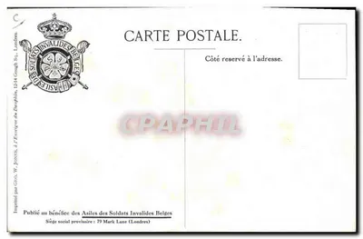 Ejército belga — Infantería — De M. Wagemans — Reverso