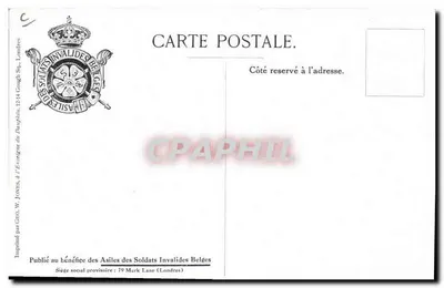 Exército Belga — Guia — Por M. Wagemans — Verso